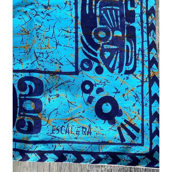 Batik Mayan Pillow Cover 26" x 29"  Escalera – Silkscreen Cotton - Picture 2 of 7